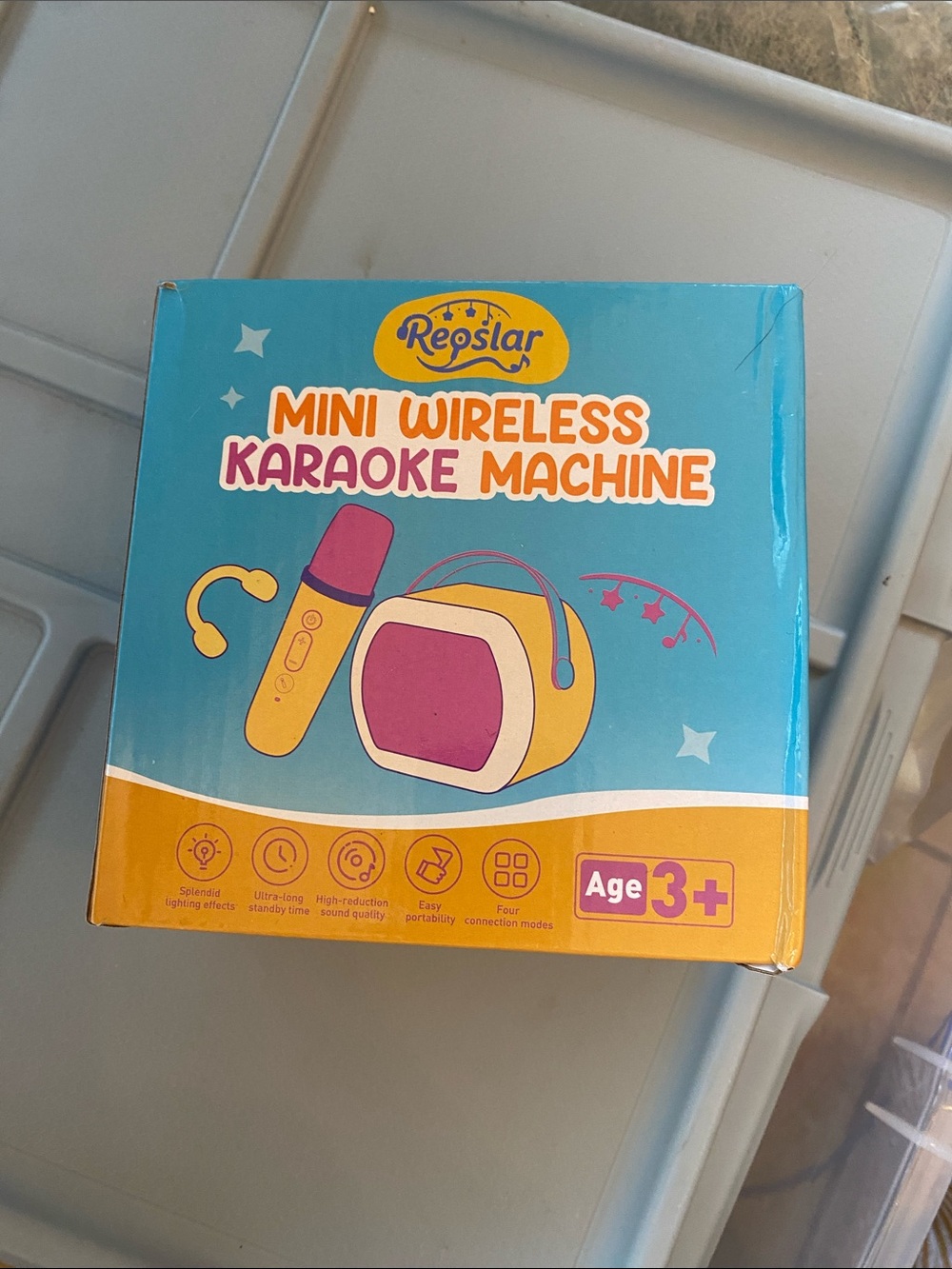 Mini Wireless Karaoke Machine - Pink and Yellow